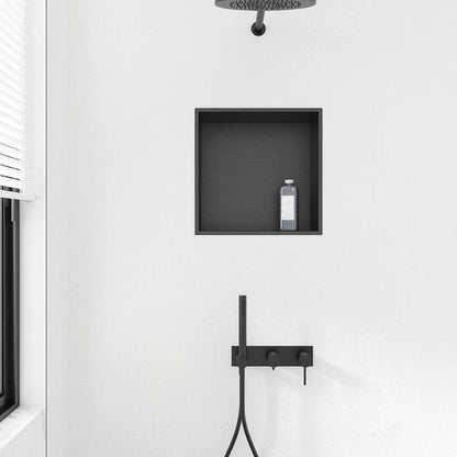 Badkamer Nishoek Roestvrij Staal 30x30x7 cm - Luxurysanitair