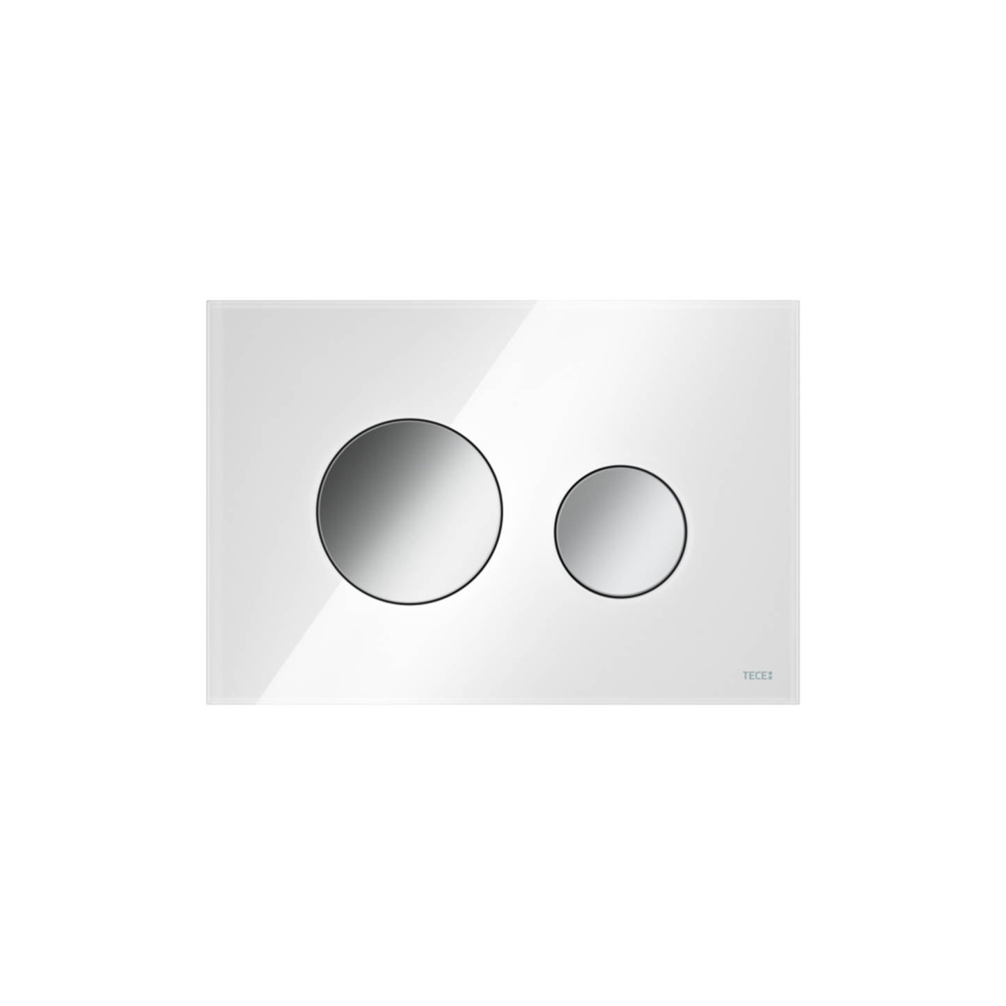 Teceloop WC-Bedieningsplaat Van Glas Voor Duospoeltechniek - Luxurysanitair