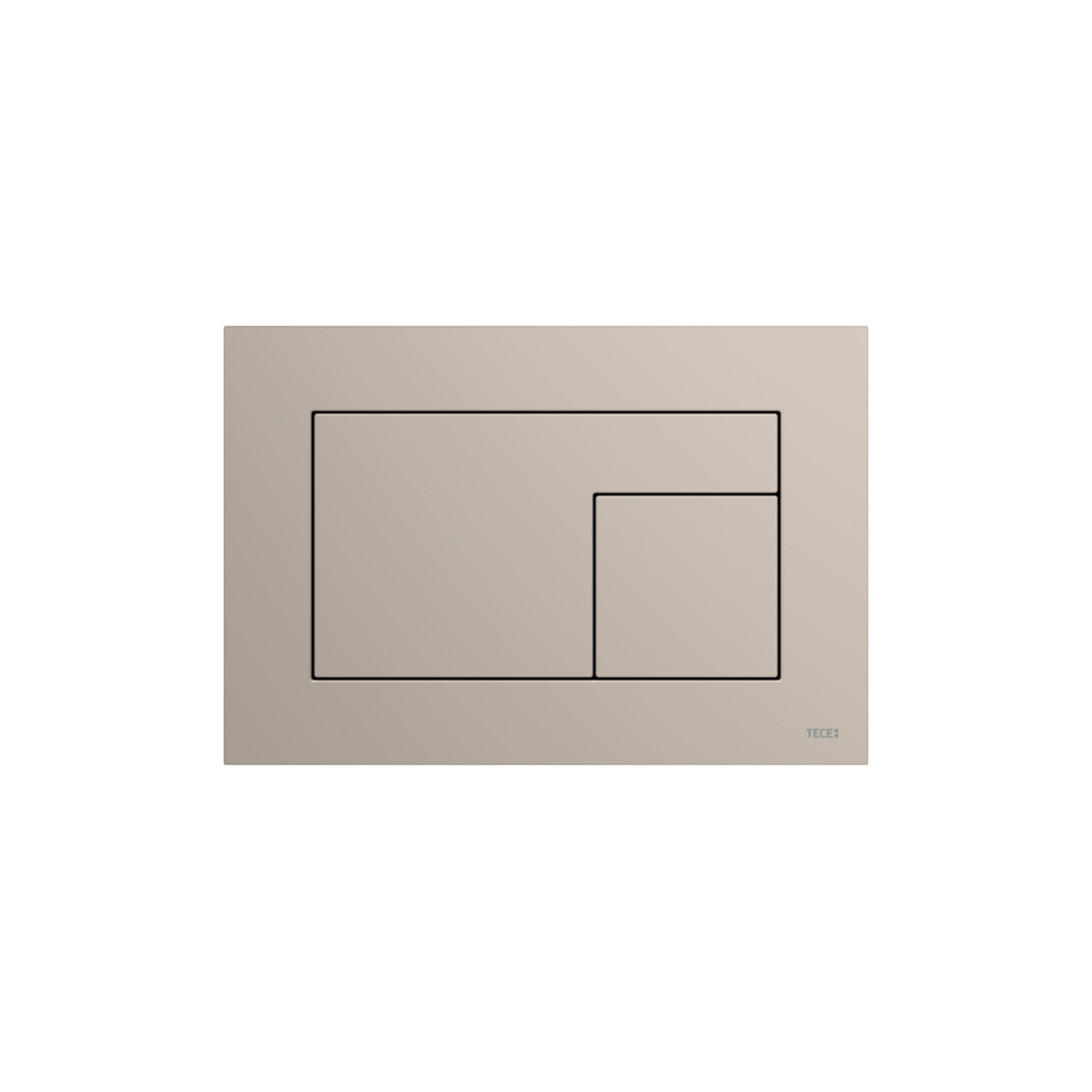 Tecevelvet WC-Bedieningsplaat Voor Duospoeltechniek - Luxurysanitair