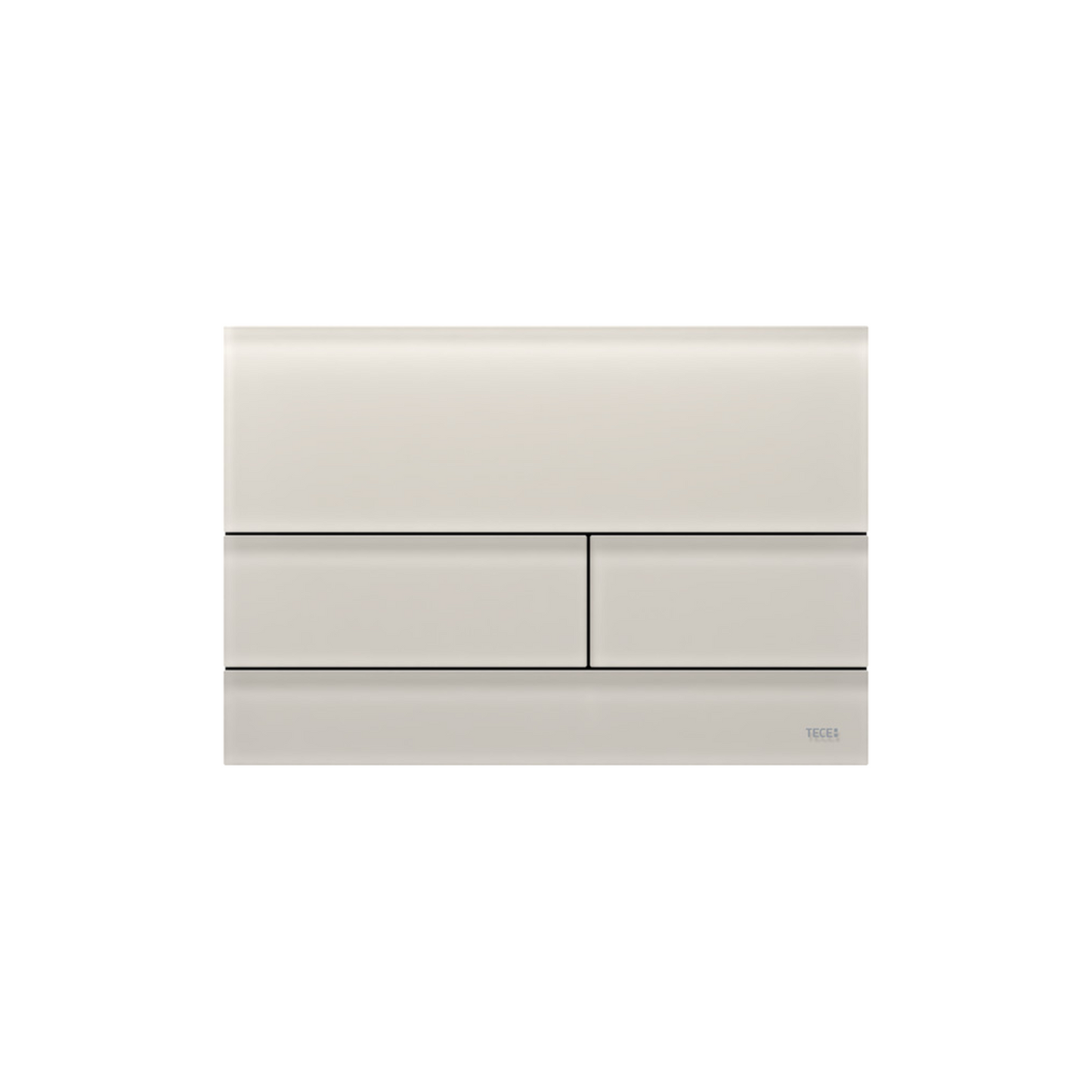 Tecesquare II WC-Bedieningsplaat Van Glas Voor Duospoeltechniek - Luxurysanitair
