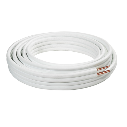 Airco Koperen Buis Dubbel Met Isolatie-Zonder Koppelingen 1/4 - 3/8 20m - Luxurysanitair