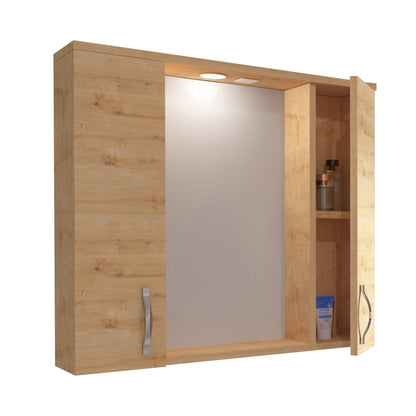 Aleco Spiegel Met Kast (80cm) - Safir - Luxurysanitair