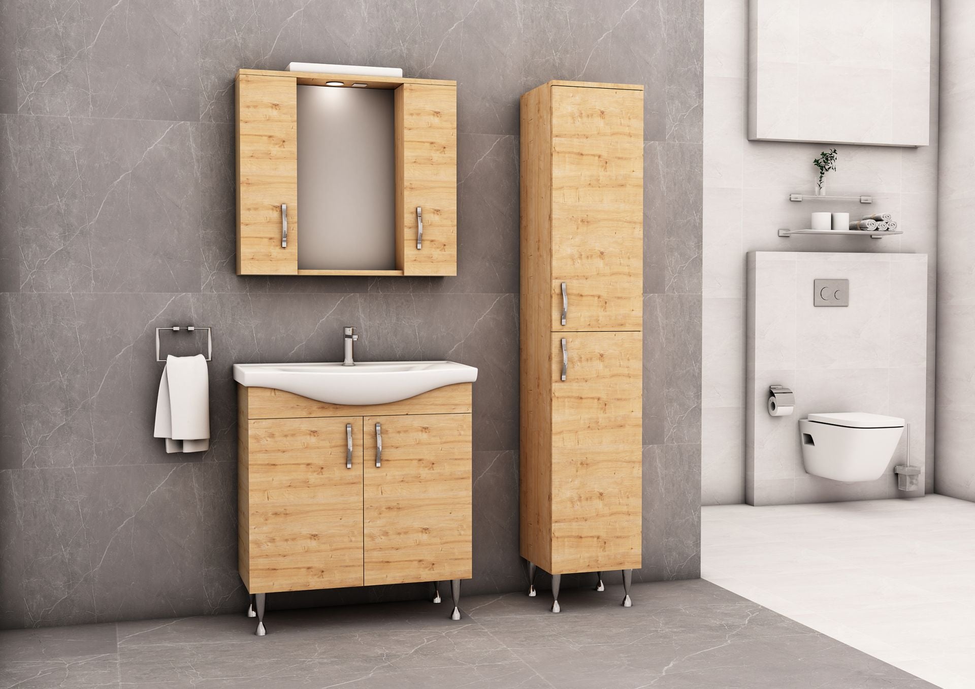 Aloni Aleco Onderkast (80cm) - Luxurysanitair