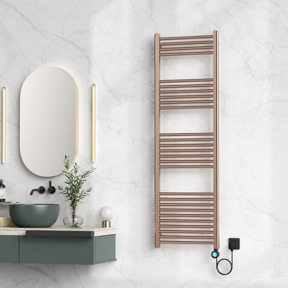 Belrad Elektrische Handdoekdroger Met Digitale Programeerbare Thermostaat Smart Wifi Aansluiting Rechts 700W - 1600x500mm - Luxurysanitair