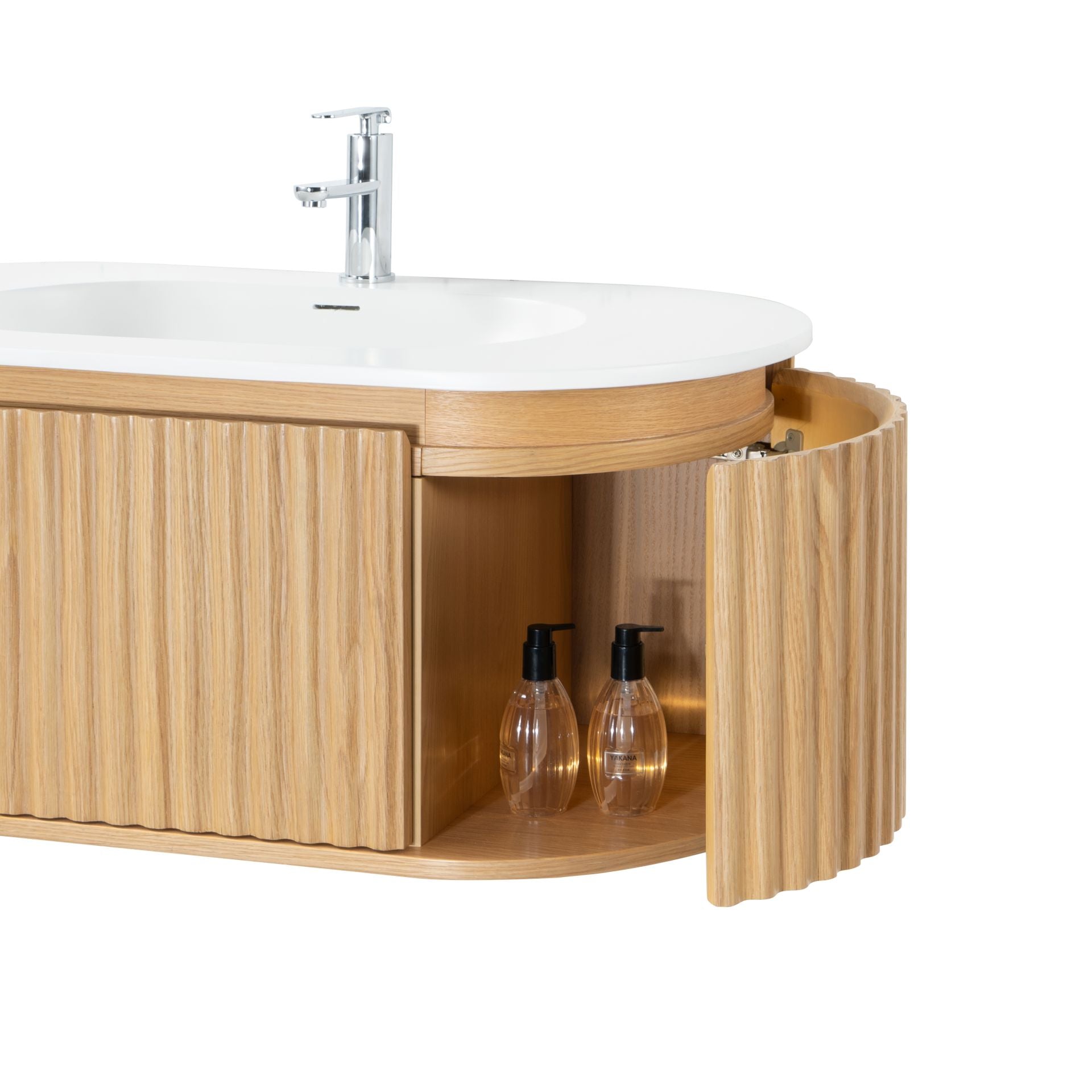 Begonia Wastafelonderkast 1 Lade Soft Close (99x42x52,5cm) - Luxurysanitair