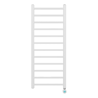 Belrad Elektrische Handdoekdroger Met Digitale Programeerbare Thermostaat Aansluiting Rechts 413W - 1200x500mm - Luxurysanitair