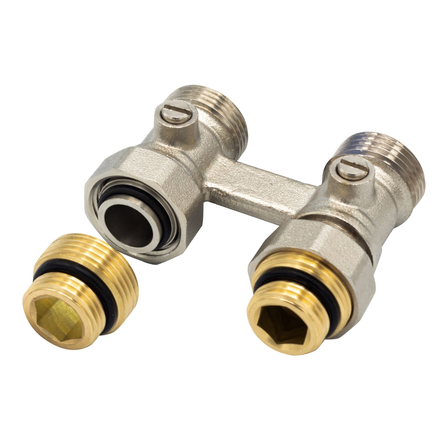 Aansluitblok Met Vloeraansluiting 3/4EK-1/2MM