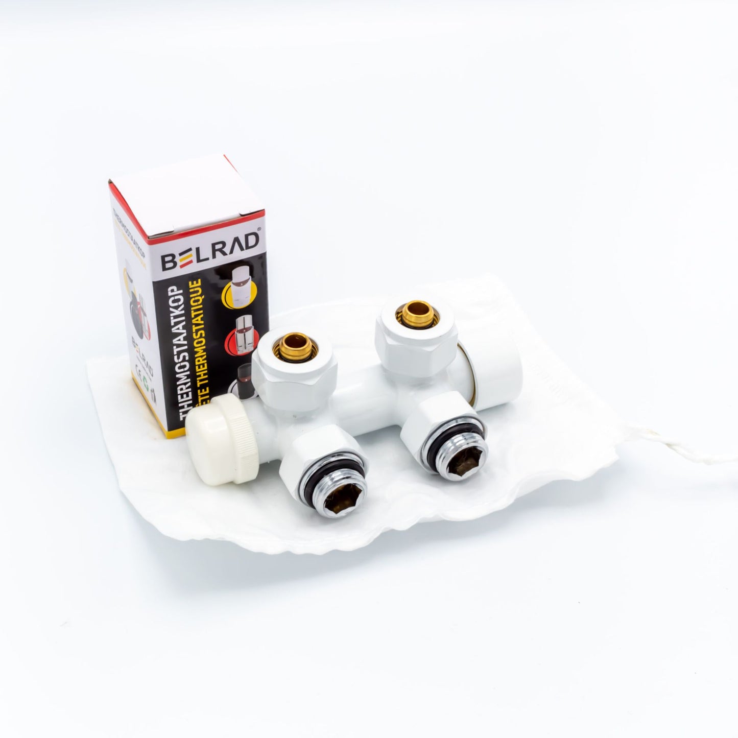 Middenaansluitset Muur Wit M30x16/2 - Luxurysanitair