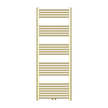 Belrad Handdoekdroger Links/Rechts Middenaansluiting 557 Watt - 1600x600mm - Geborsteld Goud - Luxurysanitair