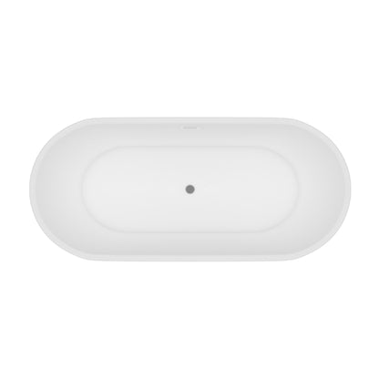 Aloni Bauci Vrijstaand Bad Solid Surface 170x80x58,5cm - Luxurysanitair