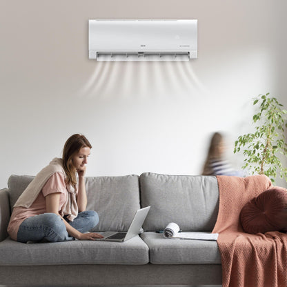 Aux Multi Split Airco Binnenunit Koelen en Verwarmen Wifi - 12000BTU - 3,5KW - Luxurysanitair