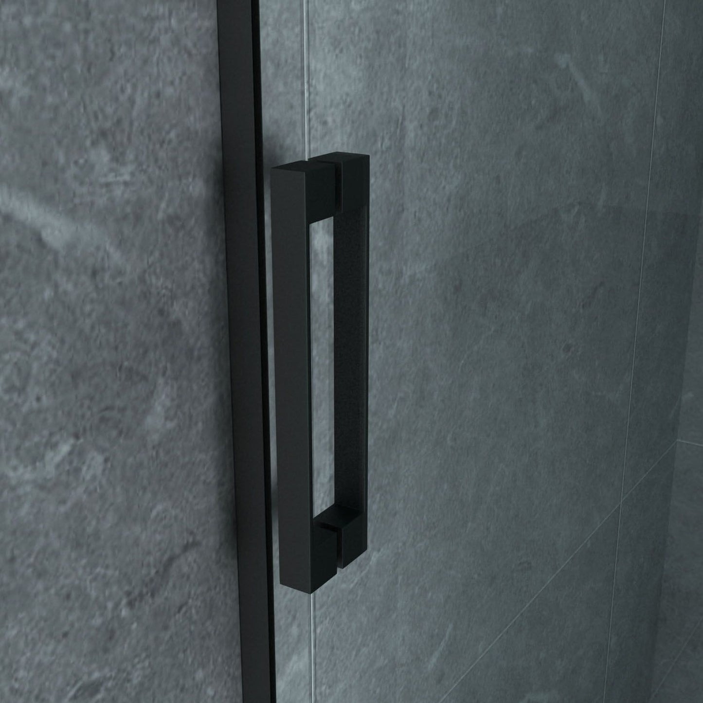 Aloni Douche Schuifdeur in Nis 8mm 140x200cm Mat Zwart - Luxurysanitair