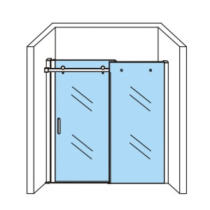 Aloni Douche Schuifdeur in Nis 8mm 140x200cm - Luxurysanitair