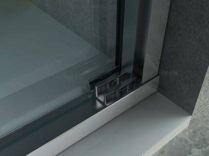 Aloni 3-Delige Nis 8mm 140x200cm Chroom - Luxurysanitair