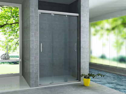 Aloni 3-Delige Nis 8mm 100x200cm Chroom - Luxurysanitair