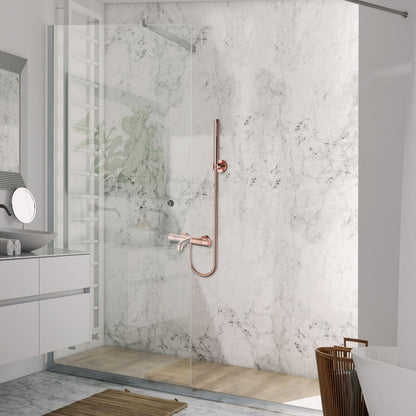 Aloni Bad En Douchemengkraan Thermostatisch Met Doucheslang - 150 CM - Luxurysanitair