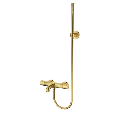 Aloni Bad En Douchemengkraan Thermostatisch Met Doucheslang - 150 CM - Luxurysanitair