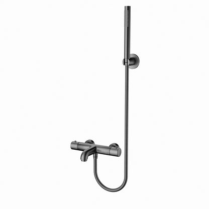 Aloni Bad En Douchemengkraan Thermostatisch Met Doucheslang - 150 CM - Luxurysanitair