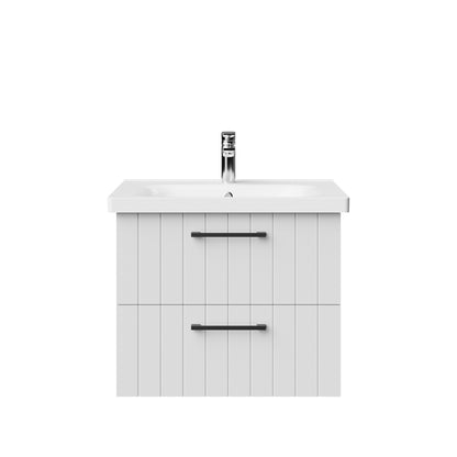 Creavit D10 Wastafelkast Met 2 Laden 60,6cm - Wit - Luxurysanitair