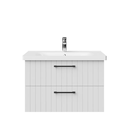 Creavit D10 Wastafelkast Met 2 Laden 80cm - Wit - Luxurysanitair