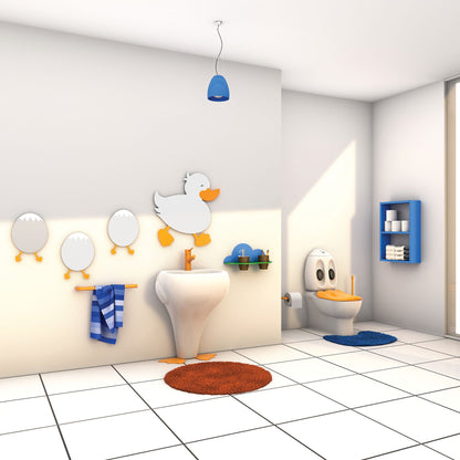 Creavit Ducky Spiegel Met Eitjes Figuur - Geel - Luxurysanitair