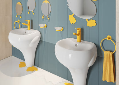 Creavit Royale Handdoekring - Geel - Luxurysanitair