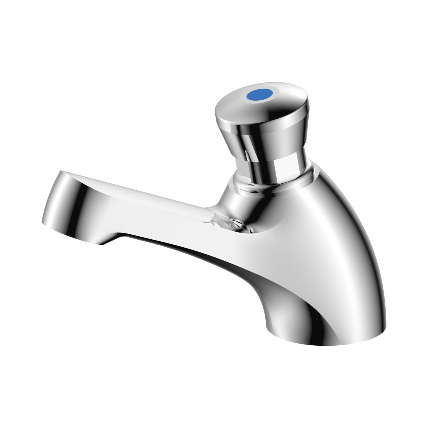 Aloni Koudwaterkraan Zelfsluitend - Chroom - Luxurysanitair