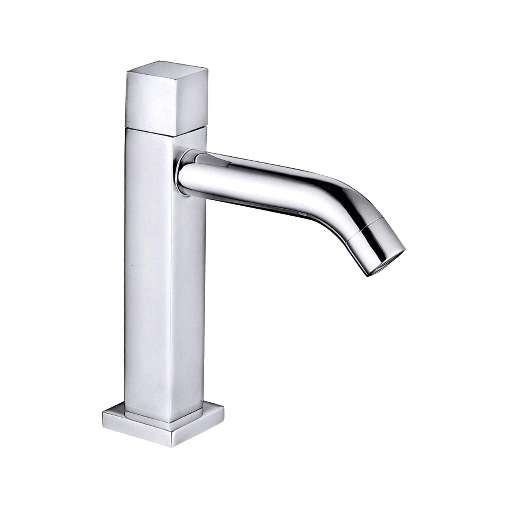 Aloni Koudwaterkraan Vierkant - Chroom - Luxurysanitair