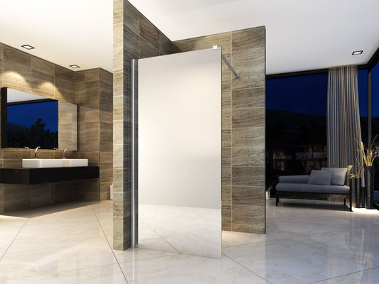 Aloni Inloopdouchewand Spielglas 8mm 140x200cm - Luxurysanitair