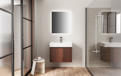 Aloni Ela Wastafelonderkast 1 Lade Soft Close  (60x40x45cm) - Wenge - Luxurysanitair