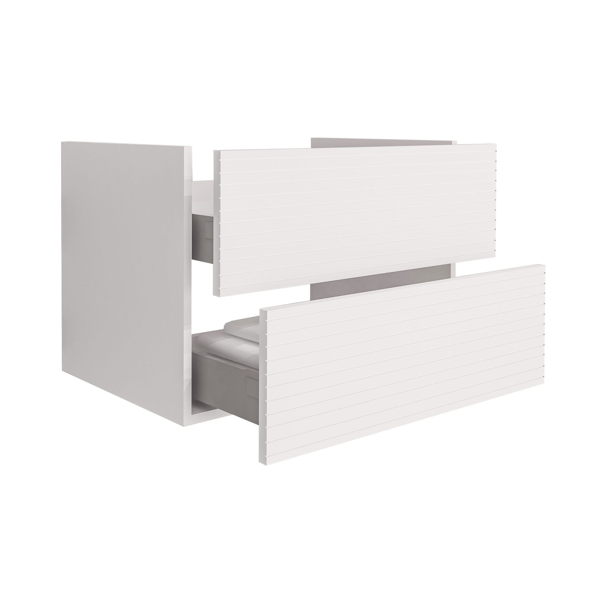 Elite Onderkast Met Horizontaal Reliëf (80cm) - Luxurysanitair