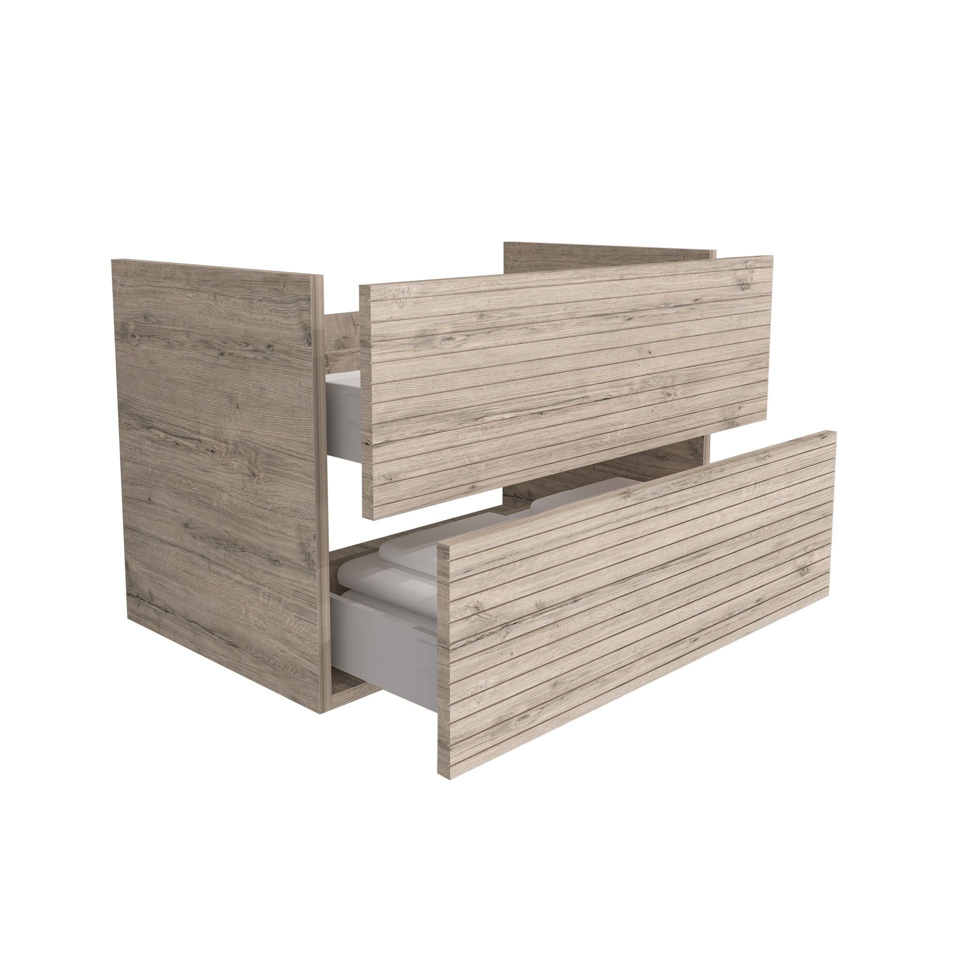Elite Onderkast Met Horizontaal Reliëf (80cm) - Luxurysanitair