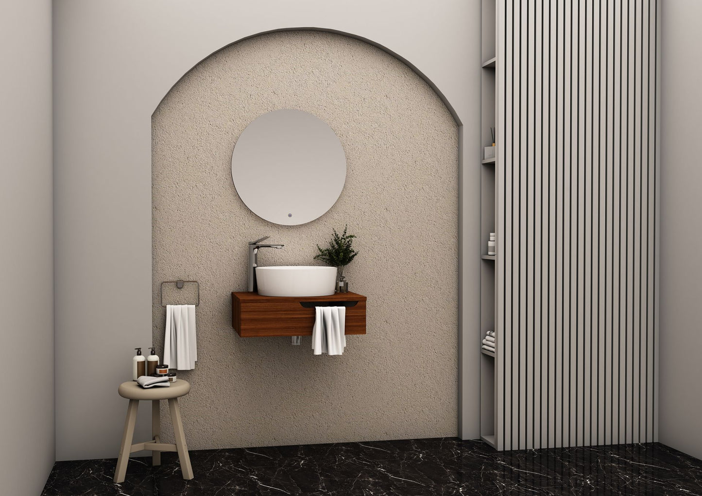Felix Onderkast Met H Handdoekuitsparing (60CM) - Luxurysanitair