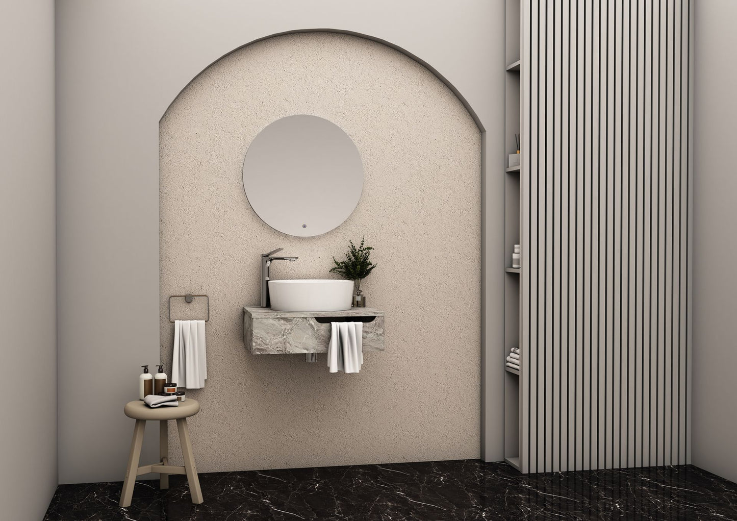 Felix Onderkast Met H Handdoekuitsparing (60CM) - Luxurysanitair