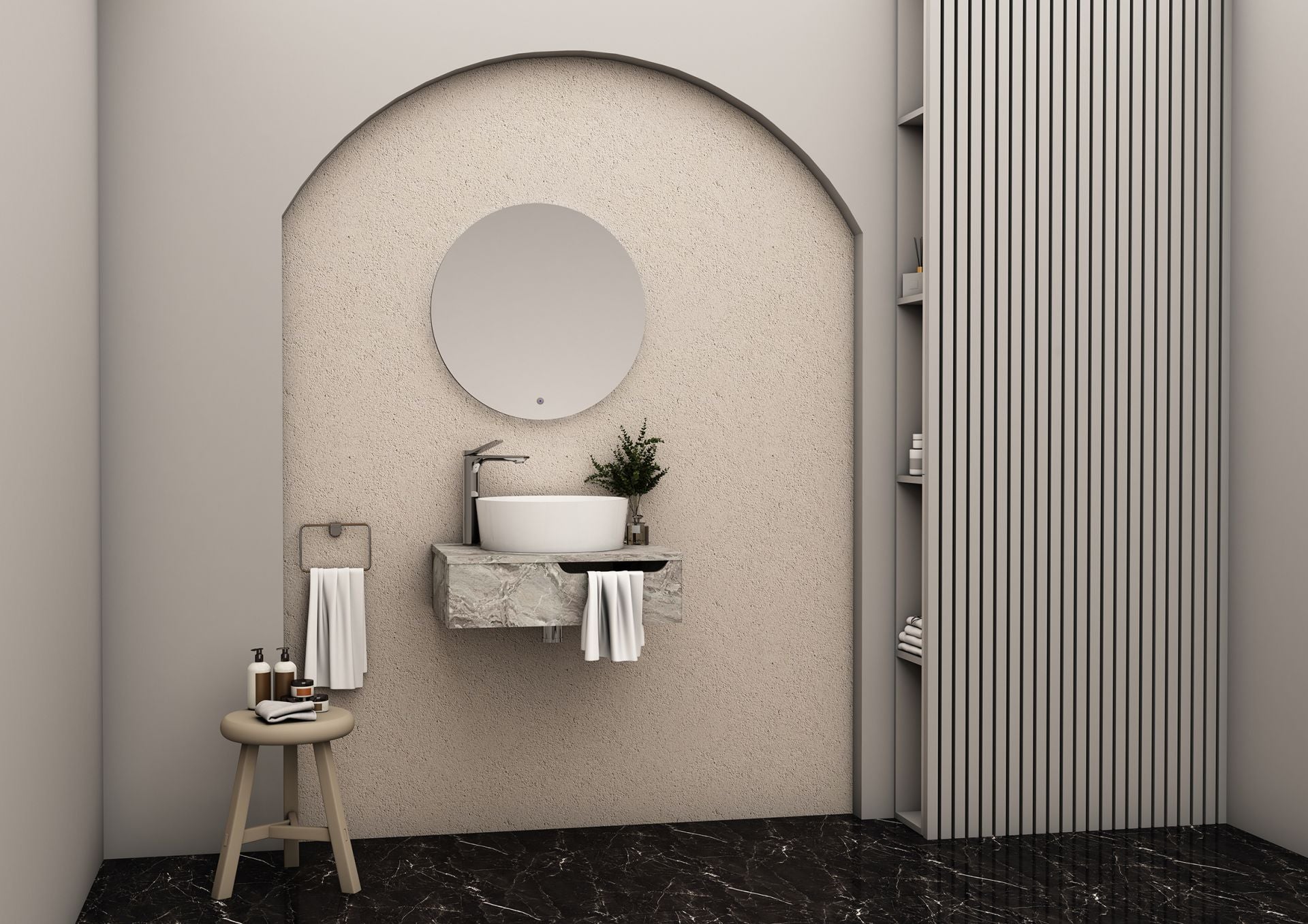 Felix Onderkast Met H Handdoekuitsparing (60CM) - Luxurysanitair