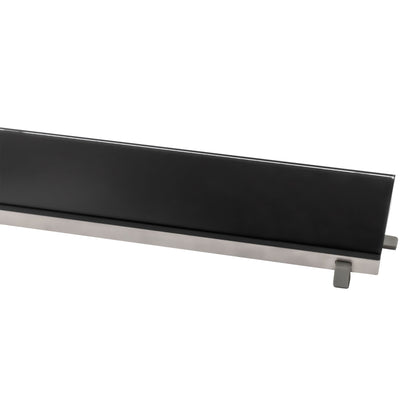 Aloni Glasrooster Douchegoot Zwart 100cm - Luxurysanitair