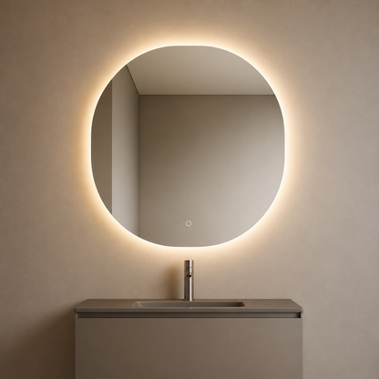 LED SPIEGEL IRREGULAR 80x80 met anticondensfunctie