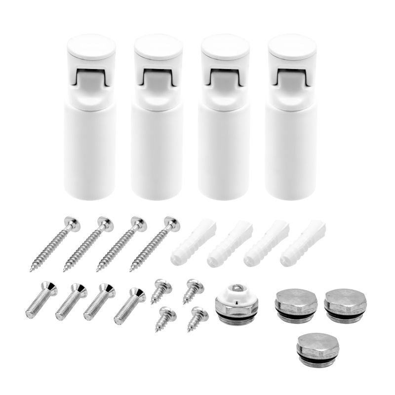 Bevestigingsset Handdoekdroger - 4 Stuks - Luxurysanitair