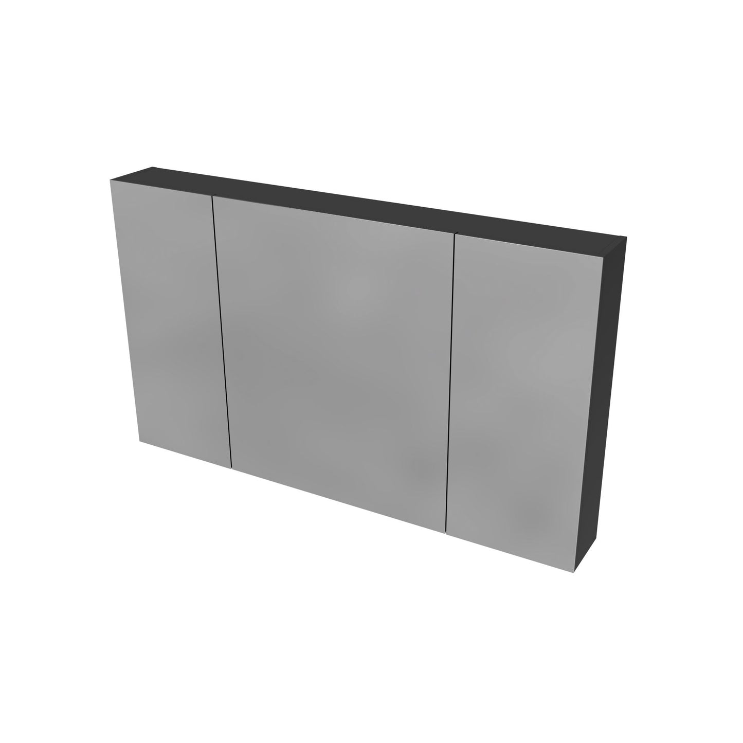 Hayat Spiegelkast 3 Assymetrische, 6 in Hoogte Verstelbare Legplanken - 120x70x15cm - Luxurysanitair