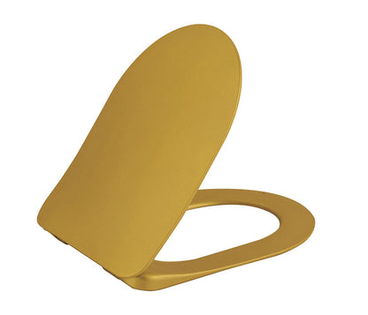 Creavit Duck WC-Zitting D-Model Slim Design Soft Close Duroplast RVS Scharnieren - Luxurysanitair