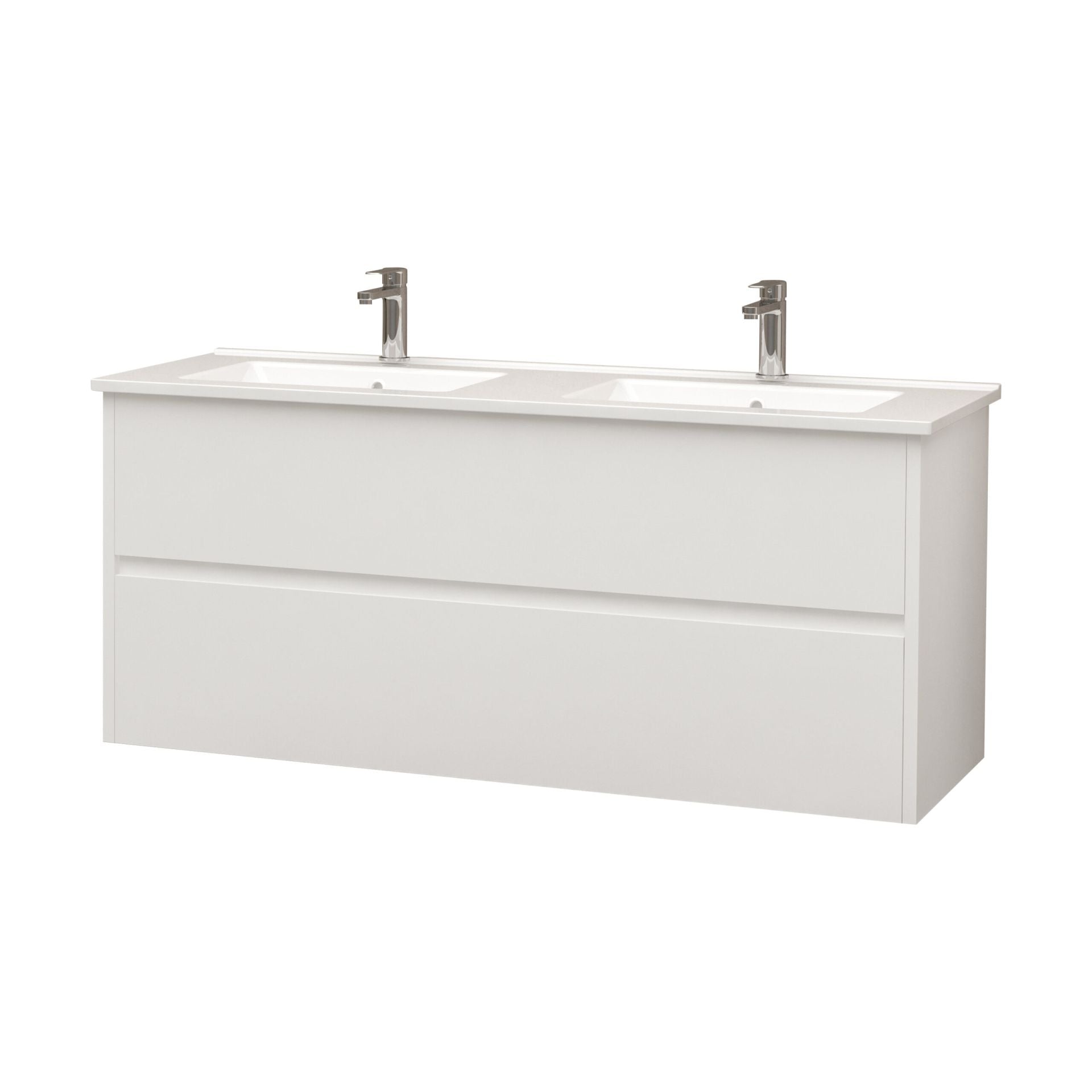 Aloni Hayat Wastafelonderkast 2 Lades  Soft Close (119,5x50x45cm) - Luxurysanitair