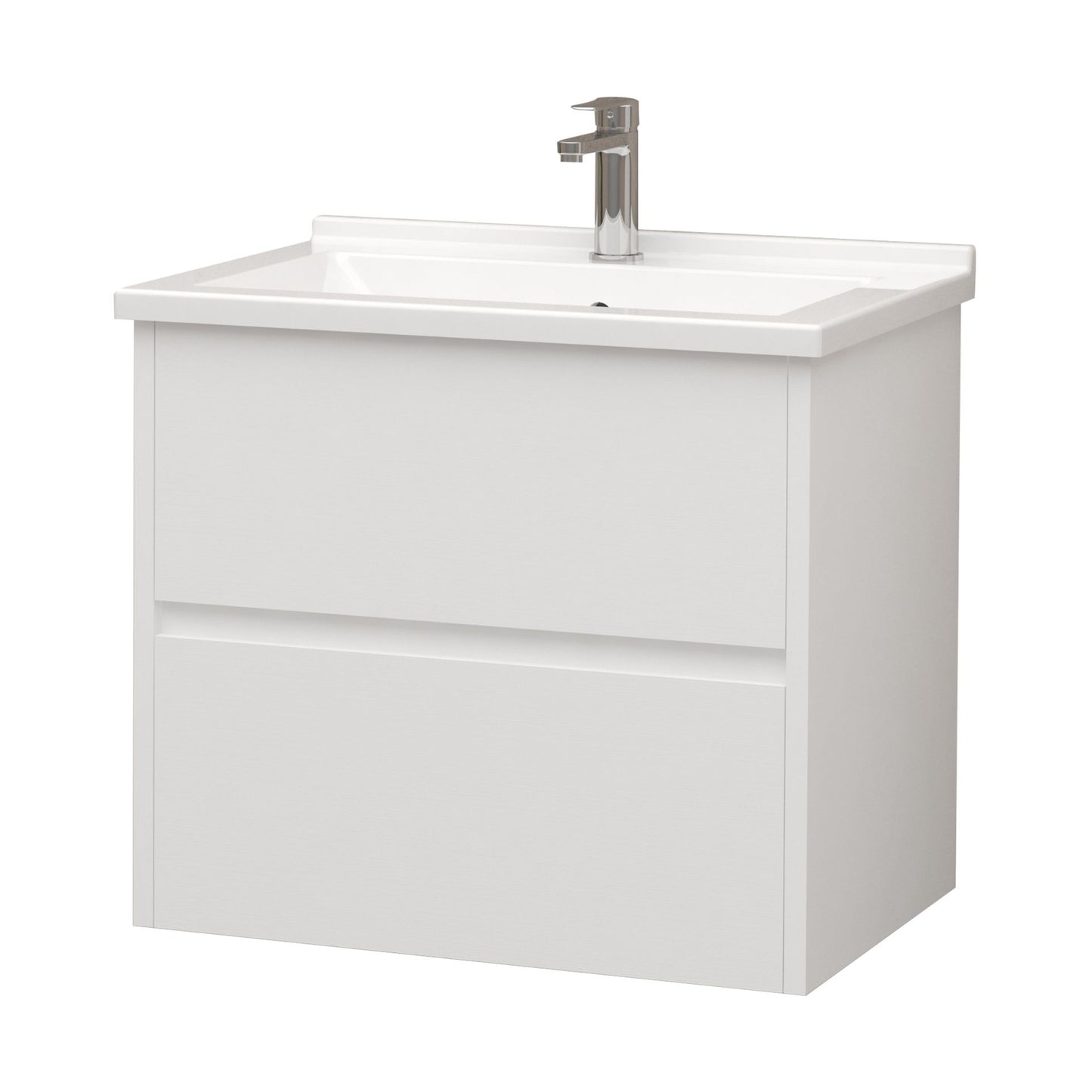 Aloni Hayat Wastafelonderkast 2 Lades  Soft Close (59,5x50x45cm) - Luxurysanitair