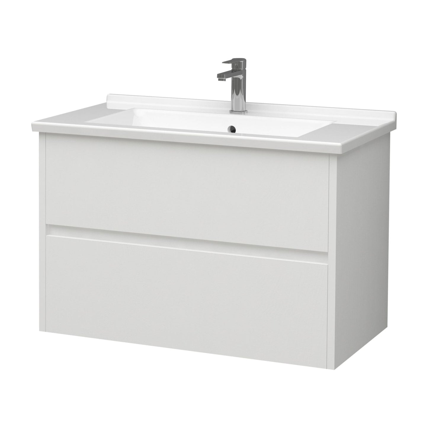 Aloni Hayat Wastafelonderkast 2 Lades  Soft Close (79,5x50x45cm) - Luxurysanitair