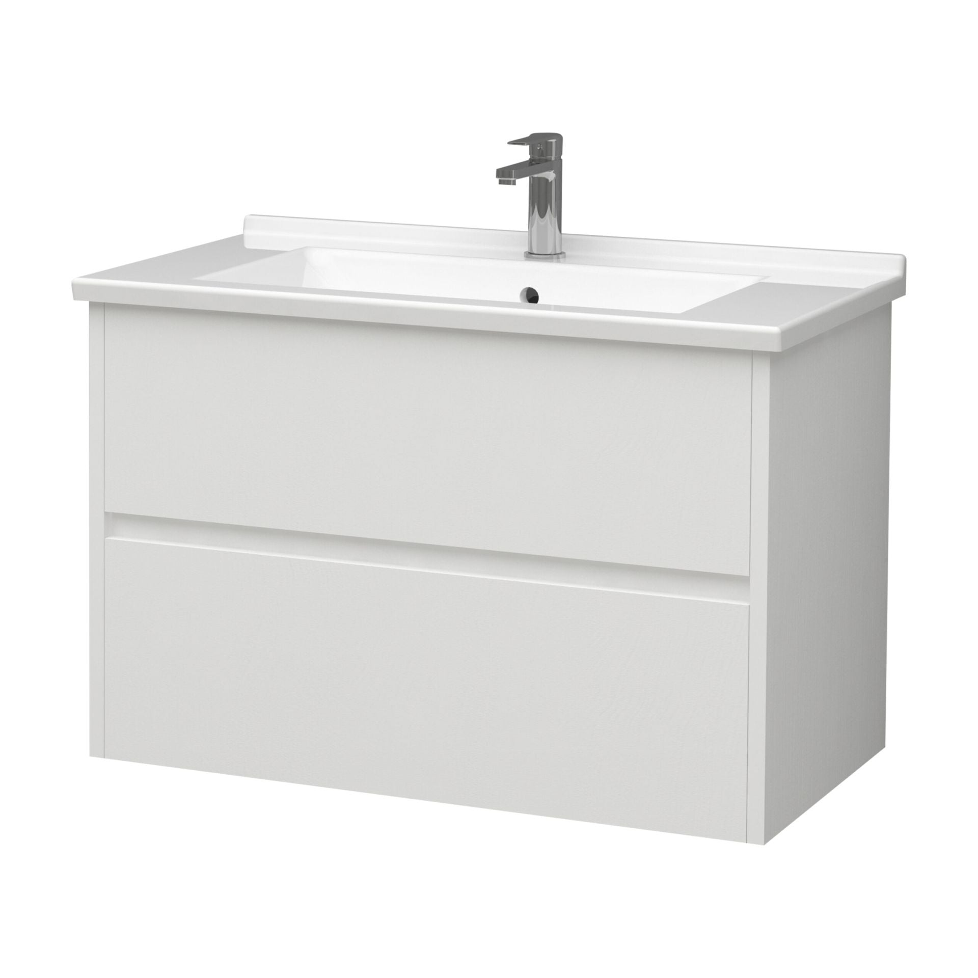 Aloni Hayat Wastafelonderkast 2 Lades  Soft Close (79,5x50x45cm) - Luxurysanitair