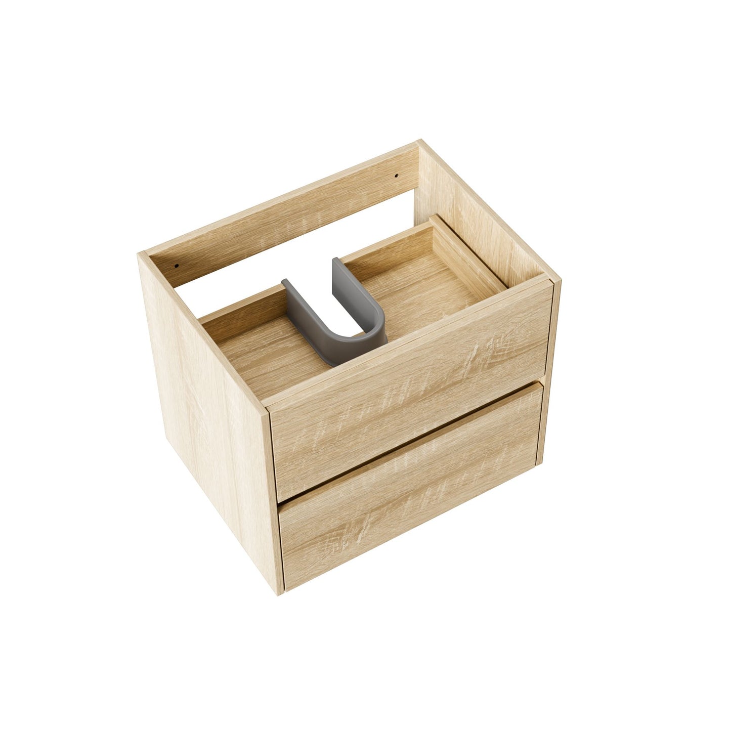 Aloni Hayat Wastafelonderkast 2 Lades  Soft Close (59,5x50x45cm) - Luxurysanitair