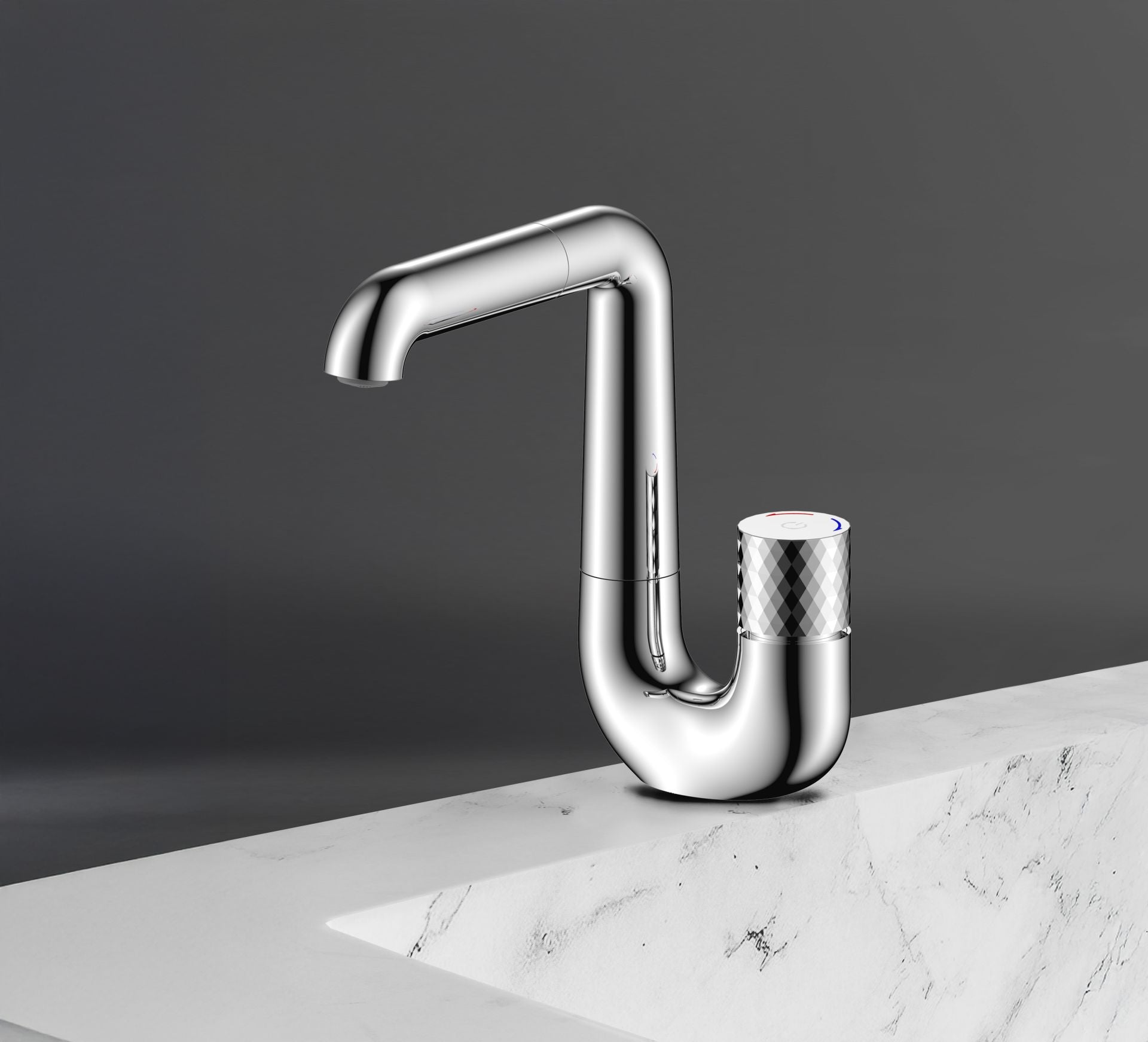 Aloni Flow Wastafelemengkraan Draaibare Uitloop - Luxurysanitair