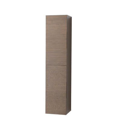 Layda Kolomkast 2 Deuren Omkeerbaar - 35x160x35cm - Donker Walnoten - Luxurysanitair