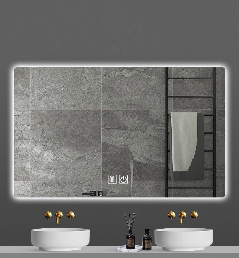 Queen Spiegel Met LED Verlichting Kleurtemperatuur LED 3500-6500K - 80x60cm - Luxurysanitair