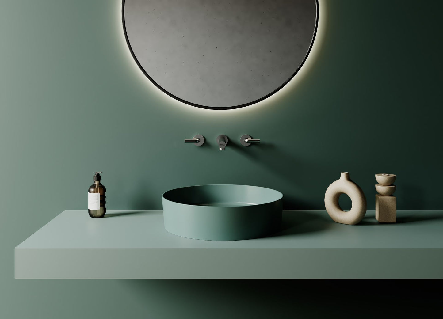 Creavit Loop Opbouw Waskom 45cm - Luxurysanitair