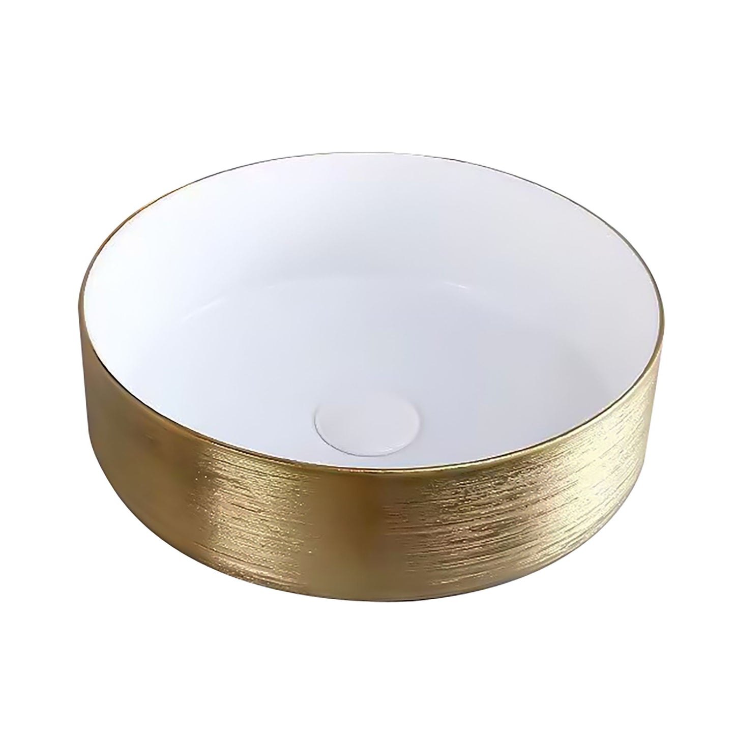 Aloni Turo Waskom Met Reliëf Opbouw Zonder Overloop Zonder Kraangat Keramiek 36x12x36cm - Luxurysanitair